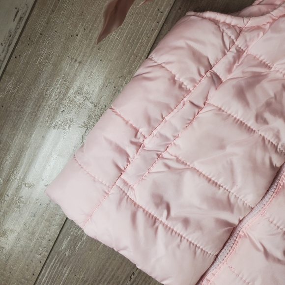 Birch & Stone Pink Toddler Girl Sherpa-Lined Full Zip Puffer Vest Size 4T - Picture 8 of 10
